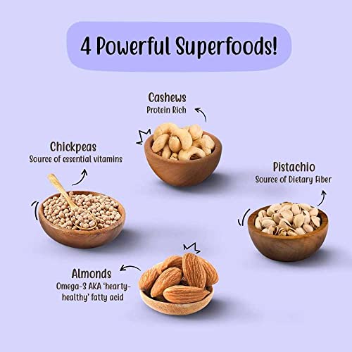 Image of Paper Boat Protein Crunch, Premium Nuts SuperMix, Healthy Trail Mix Dry Fruits | Almonds I Cashews I Pistachio I Chickpeas | Dryfruit Pouch (200 gm)