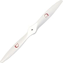 XOAR PJM 19x8 White The Sword RC Model Airplane Propeller. 19 Inch 2 Blade Painted Wood Prop for Gasoline RC Plane