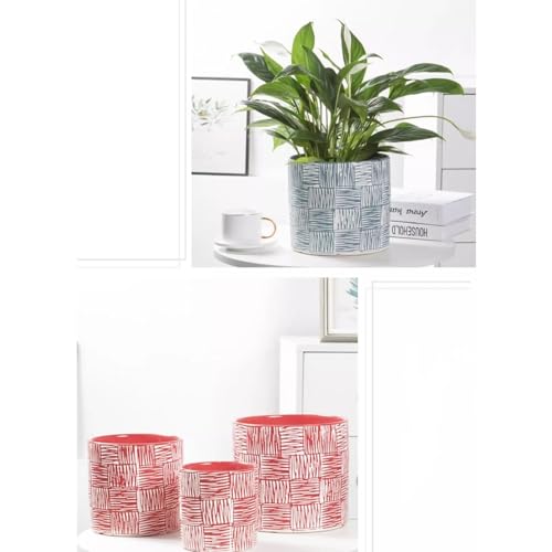 Cache pot ceramique bleu pour une maison végétale et moderne - 7