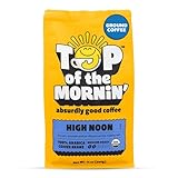Top of the Mornin’ Ground Coffee by JackSepticEye, Ethically Sourced Organic Specialty Grade Coffee with hints of Praline, Almond, and Cherry (12 Ounce, High Noon)