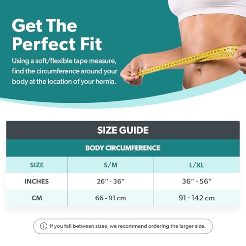 Image of BraceAbility spandex Hernia Belt for Men & Women | Stomach Truss Binder with Compression Support Pad for Abdominal, Umbilical, Navel & Belly Button Hernias - L /XL (New & Improved) Fits 40 inch-60 inch