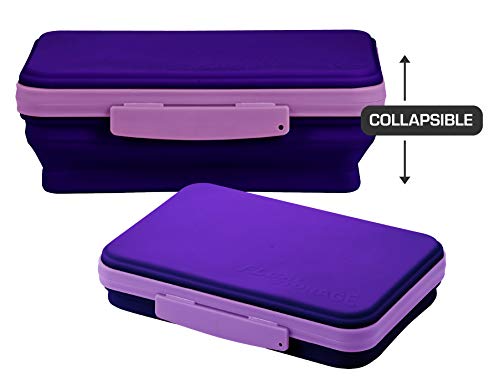 It's Academic Flexi Storage Box, Folding, Collapsible And Adjustable For Pencils, Supplies, And More, Purple (23135) #TOP1