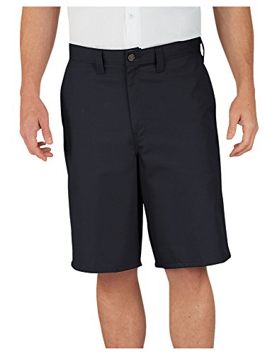 Dickies Occupational Workwear LR642BK 44 Polyester/Cotton Relaxed Fit Men's Premium Industrial Multi-Use Pocket Short with Hidden Snap Closure, 44 Waist Size, 11 Inseam, Black