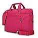 Produktbild Laptop Tasche Business Aktentasche 17 Zoll Notebooktasche Schulter Wasserabweisend Computer Tasche Umhängetasche Erweiterbar Schultertasche für Schule/Reisen/Frauen/Männer Rosenrot
