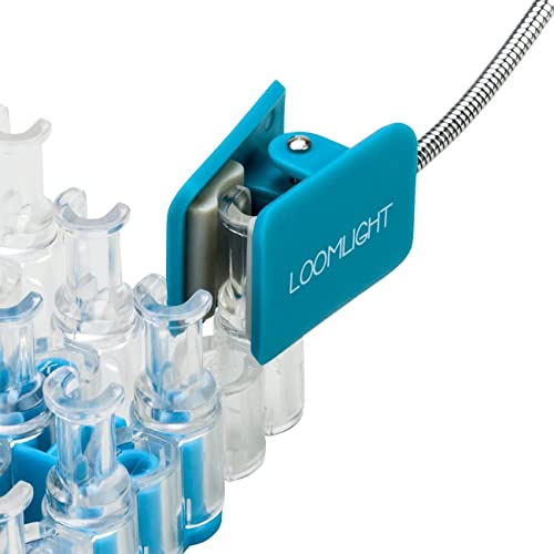 Withit Clip On Loom Light – Blue – Led Light Specifically Designed To Securely Clip To Sparkle Loom & Other Loom Devices – Adjustable, Lightweight, Portable - Fully Illuminates Loom #TOP4