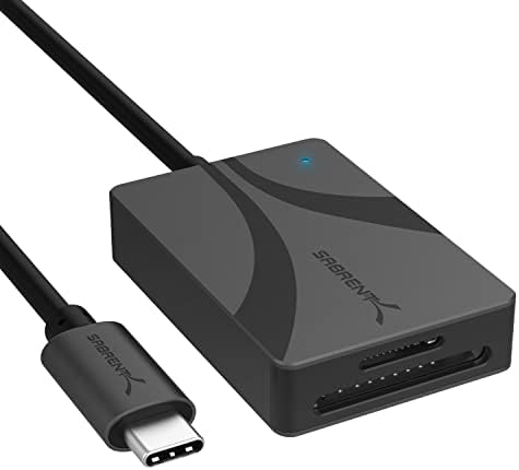 SABRENT USB Type C Card Reader, Dual Slot UHS II SDXC and microSDXC SD 4.0 (CR-CSDM)