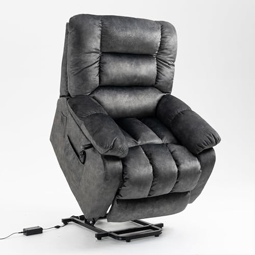 Sillón reclinable cómodo con masaje y calefacción beige miniatura 1