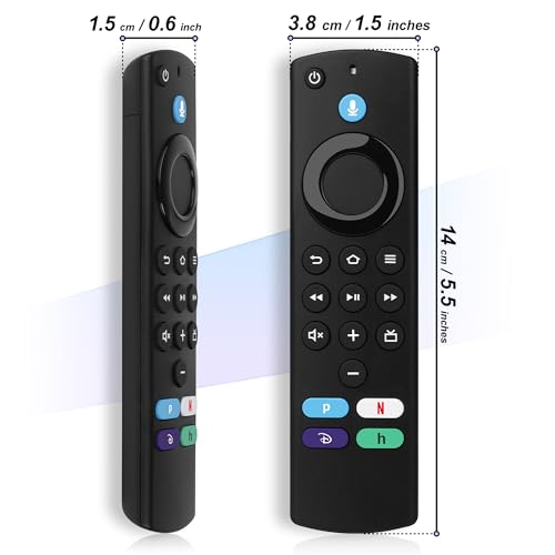 Souppzoe Controle remoto de voz Fire AMZ Smart Tvs L5B83G (3ª geração) para Smart TVs Lite, Cube (1ª