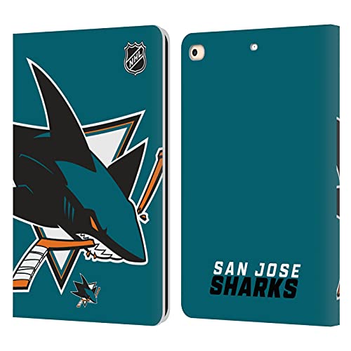 Protection iPad 9.7 contre les rayures étui portefeuille NHL San Jose Sharks