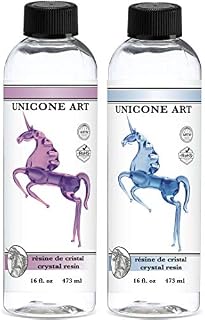 Resin Epoxy for Art - Perfectly Clear - Non-Toxic - Easy Mix 1:1