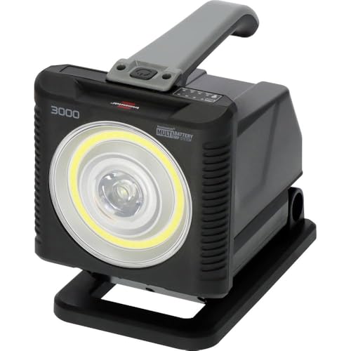 Brennenstuhl Professional Multi Battery LED Portable Work Light HL 3000 (20W, 1140 + 2160lm, IP54, Compatible with 18V Batteries from 11 Different Power Tool Manufacturers, Engineered in Germany)