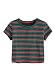 SweatyRocks Womens Tie Dye Letter Print Crop Top T Shirt,Striped  1,Medium =S