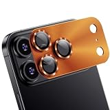 Picture of AFARER [2 Pack Lens Cover for iPhone 17Promax,[Does not Affect Night Shots] Military Grade Shatterproof,9H Metal Tempered Glass Camera Screen Protector,Strong Adsorption & Case-Friendly,Orange