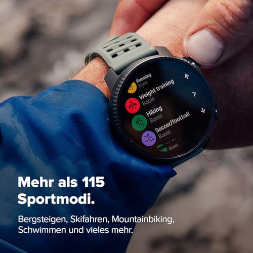 SUUNTO Vertical 2 Abenteuer-Uhr, Dual-Frequenz GPS, 115+ Sportmodi, 1,5 Zoll Touchscreen, Kostenlose globale Offline-Karten, 40 Tage Akkulaufzeit, Für Training & tägliche Abenteuer