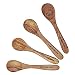 Produktbild NATUREHOME 4 Olivenholz Eierlöffel 12cm - Set Holz Löffel für Baby oder zum Frühstück geruchsneutral & lebensmittelecht mit einzigartiger Maserung