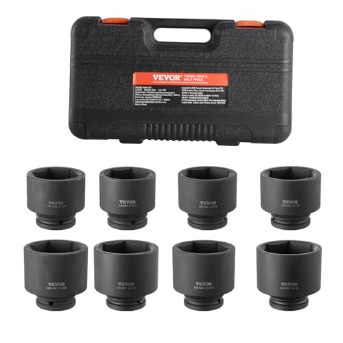 Axle Nut Impact Socket Set, 3/4" Drive, 8-Piece