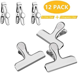 Heavy Duty Chip Bag Clips - LEYOSOV Chip Clips 9 Pack, with 3