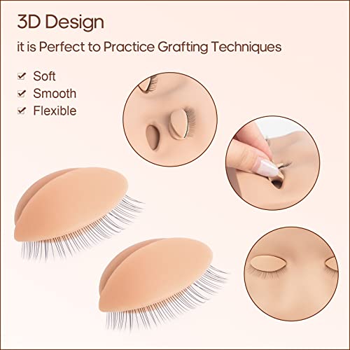 Krofaue KR20220328YJ+DZ 3 Pairs Replacement Eyelids thumb #4