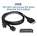 Chenyang SFF-8611 to SFF-8643 Cable,OCuLink PCIe PCI-Express SFF-8611 8X 8-Lane to 2 SFF-8643 HD 4X SSD Data Active Cable 50cm