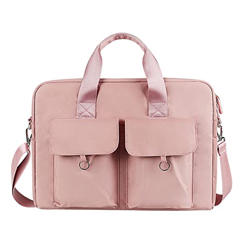 Luckywaqng Funda protectora para ordenador portátil, portátil, maletín individual bandolera Satchel Tablet PC EBook 15,6 adecuado para portátil funda de madera (Z1-Pink, talla única), Z1-rosa., talla