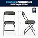 Flash Furniture Hercules Series Plastic Folding Chair - Black - 650LB Weight Capacity Comfortable Event Chair - Lightweight Folding Chair