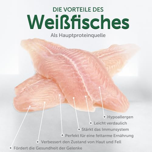 Nature's Protection Superior Care Hundefutter Trocken Getreidefrei für Alle Kleine & Mini-Rassen - Hypoallergenes Hundefutter mit Weißfisch, Trockenfutter für Erwachsene Hunde, 10kg