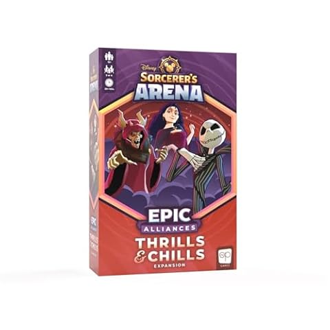 Disney Sorcerer’s Arena: Epic Alliances Thrills and Chills Expansion | Featuring Jack Skellington; The Horned King; and Mother Gothel | Officially-Licensed Disney Strategy & Family Board Game
