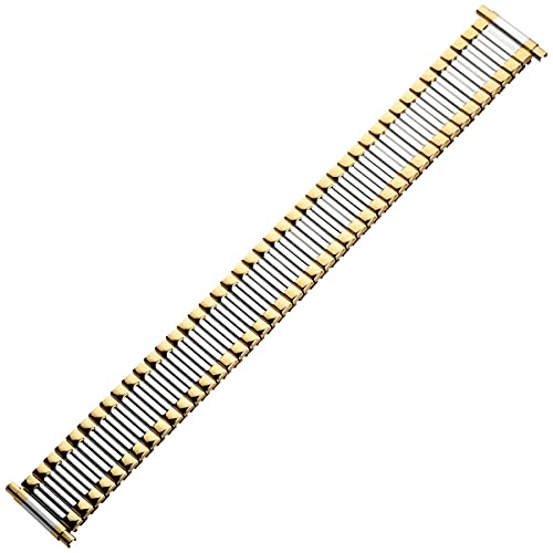 Preisvergleich Produktbild MARBURGER Uhrenarmband 16mm Edelstahl Silber Gold XL - 85300300020