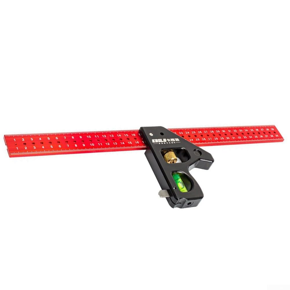 DAZZLEEX Ensemble d'équerre réglable en alliage d'aluminium multifonctionnel avec équerre à angle droit (600 mm)