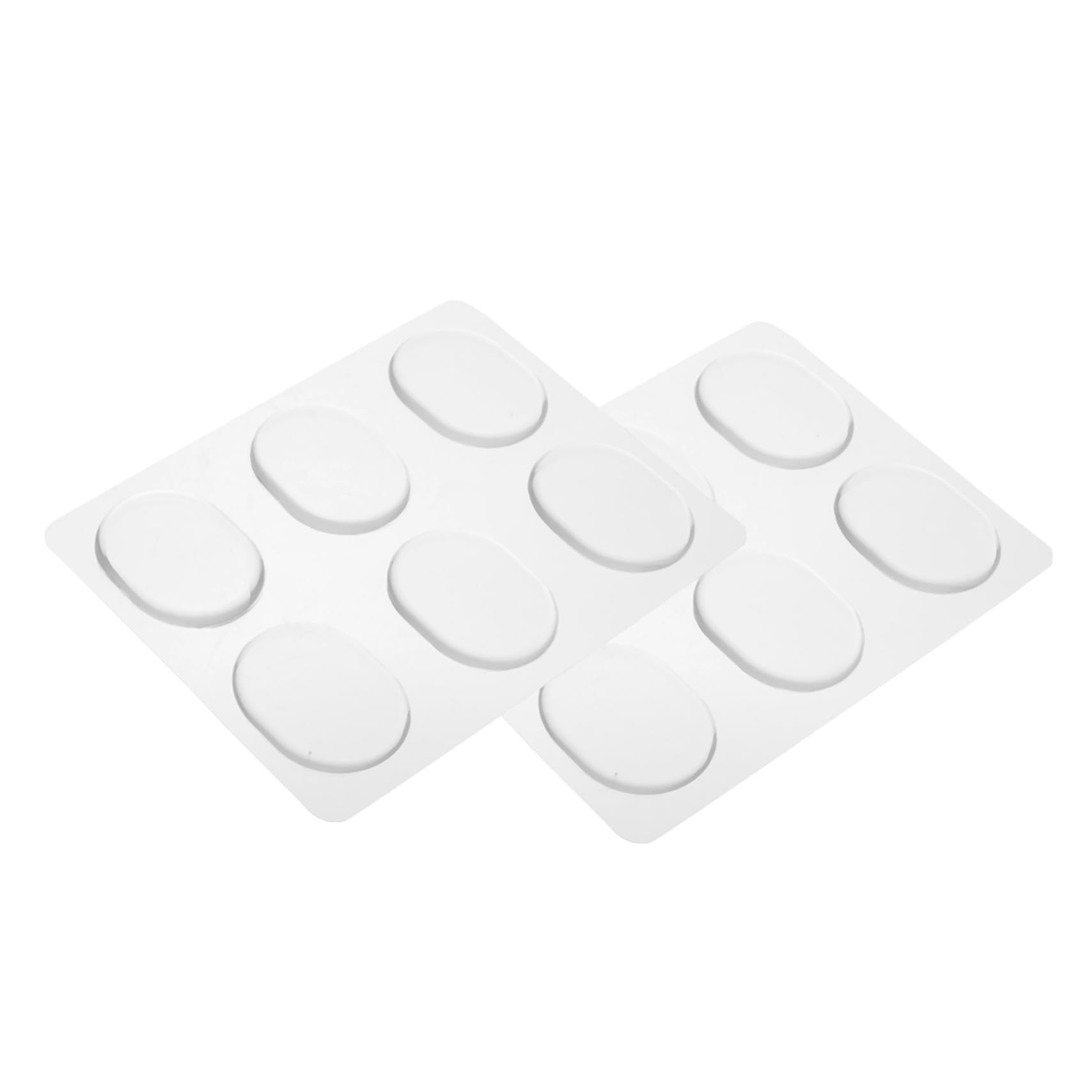 HANABASS 12Pcs Transparent Drum Silencers Self Adhesive Silicone Pads for Vibration Control Lightweight Drum Dampeners for Practice and Home Use Drum Accessories