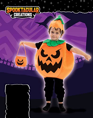 Spooktacular Creations Halloween Kids Wicked Pumpkin Costume Unisex With Basket For Child Halloween Dress Up thumb #4