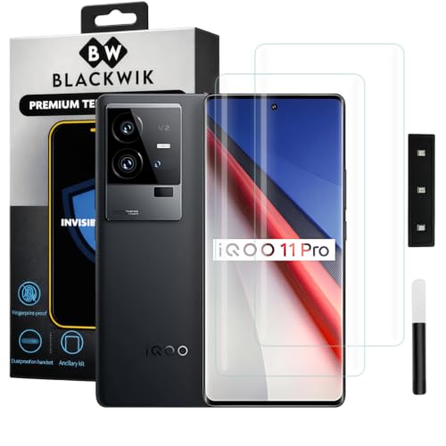 Image of Blackwik UV Curved Tempered Glass for Vivo iQOO 11 Pro | 2-Pack