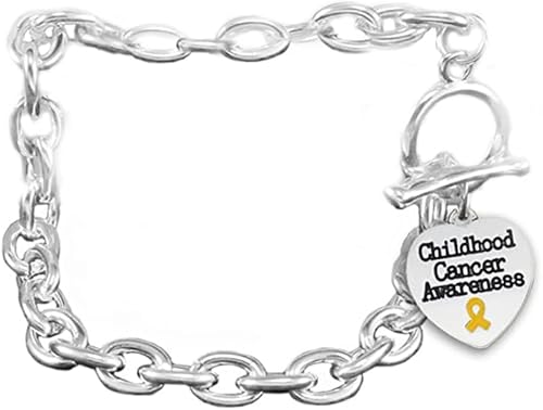 Pulseras gruesas de concientización sobre el cáncer infantil Pulsera de cinta dorada para el cáncer infantil, concientización sobre la EPOC,