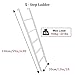 REMYSAOS Bed Ladder Dorm Bunk Bed Ladder, 59 in RV Car Boat Loft Step Ladder, Metal Adjustable Twin Bed Bunk Ladder for Home/Dorm/Appartments, Load 150kg
