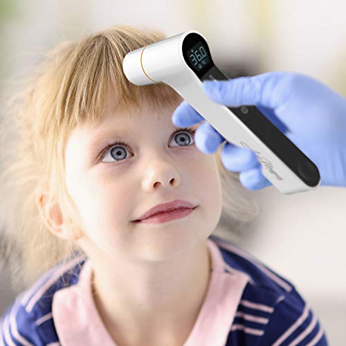 Avec Maman Baby Thermometer - Termómetro digital para bebés y adultos - Con pantalla e indicador luminoso y acústico - Termómetro infrarrojo frente y oído - Diseñado en Francia | Aprobado por la FDA - imagen 3