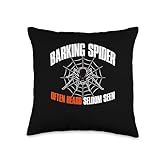 Barking Spider Throw Pillow