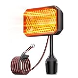 Golf Cart Heater, Battery Operated Heater for Golf Cart Accessories, 48V Electric Heaters, 400W Safe & Quiet Carbon Fiber Heating, Compatible with Club Car/Yamaha/EZGO
