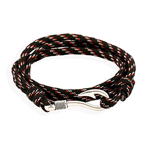 Preisvergleich Produktbild Meigold Paar Handseil Armband Angelhaken Armband Navy Wind Nylon Armband Paar Geschenk Geburtstagsgeschenk
