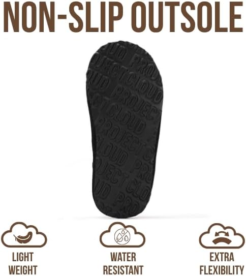 Project Cloud 100% Genuine Leather & Australian Shearling Slippers for Kids - Memory Foam Fuzzy & Non-Slip Fluffy Slippers Girls Footwear & Boys Footwear, Kids Unisex Shoes - Image 5