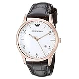 [エンポリオアルマーニ] EMPORIO ARMANI メンズ ベータ ローズゴールド ダークブラウン 天然皮革 AR1915 腕時計 [並行輸入品]