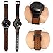 YOOSIDE for Fenix 5/Fenix 6 Watch Band, 22mm QuickFit Genuine Leather Silicone Hybrid Wristband Strap for Garmin Fenix 5/5 Plus,Approach S62/S60,Forerunner 935/945,Fit Wrist 6.69
