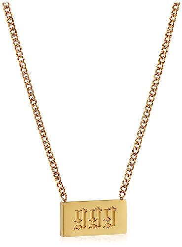 Angel Number Stainless Steel Pendant Necklace (999)