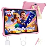 ALLDOCUBE Tablette Enfants 10 Pouces, Kids Tablette Android 15, Contrôle Parental, 5500mAh, 7Go+64 Go Ext 512 Go, Tablette Éducative pour Enfants,Wi-FI 6 BT 5 GPS SIM 4G LTE Tablette Tactile avec Étui