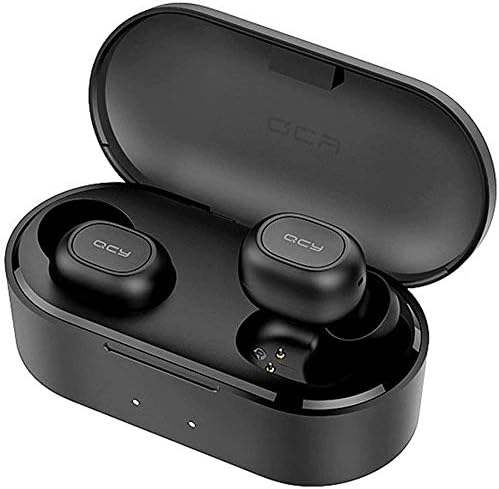 QCY T2S Bluetooth 5.0 TWS Earbuds True Wireless Headphones CVC6.0 Noise Cancellation with Dual Mic In-ear Stereo Earphones Twins Sports Headset with Wireless Charging Case