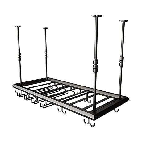 Wall Mounted Steel Rustic Industrial Vintage Bar Wine Rack with Stemware Holders