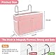 HNJKJEU Bett Organizer Bett Tasche mit Darhthaken Hängetasche Hochbett Aufbewahrungstasche für Buch, Magazin, Handy, Kopfhörer Bett Aufbewahrung (Dunkelblau)