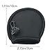 WELWIK 3PCS Portable Pockets Golf Ball Cleaner Golf Ball Cleaning Bag Black Neoprene Golf Ball Protector