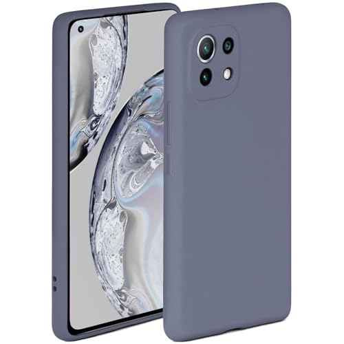 Coque Xiaomi Mi 11 silicone souple anti rayure bleu gris