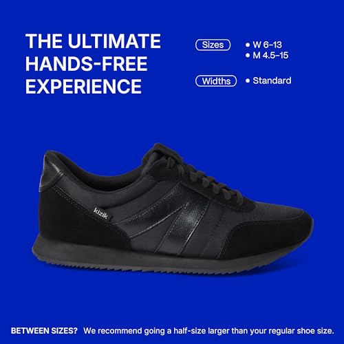 Image of Kizik Slip On Sneakers: Milan - Comfortable, Retro Nylon & Suede, Mens & Womens Walking Shoes with Arch Support, Hands Free Convenience, Wear All-Day