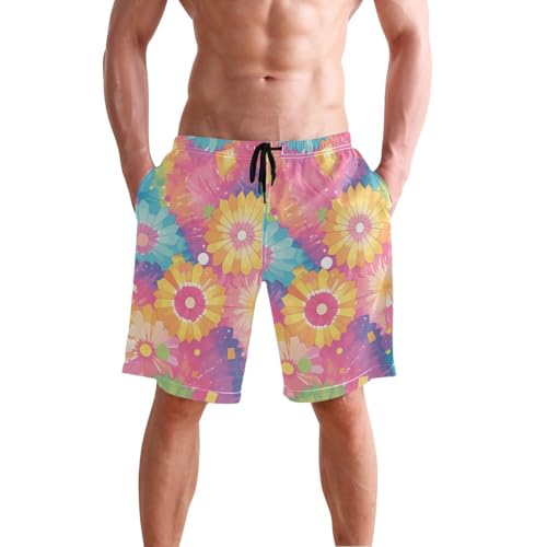 GuoChe Swim Shorts Stretch Men's Board Shorts Swim 8”/ 9” Long Casual Wear4